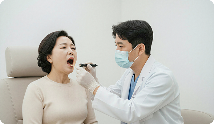 증상 확인